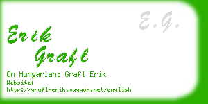 erik grafl business card